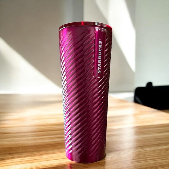 Starbucks Metallic Pink Swirl Cold Cup Tumbler – 24oz | 2023 Holiday Edition - Picture 11 of 11